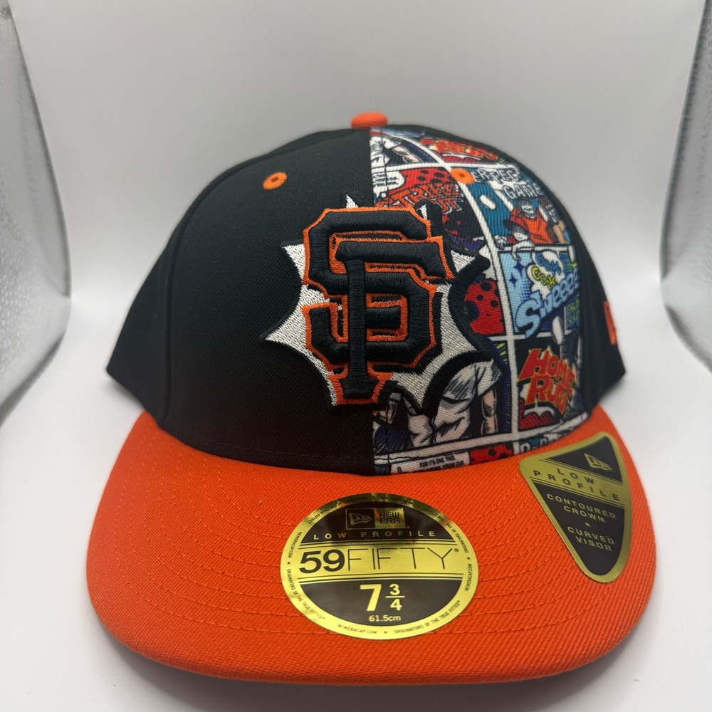 New Era 59FIFTY Low Profile San Francisco Giants Comic Split Hat 7 3/4 MLB Cap